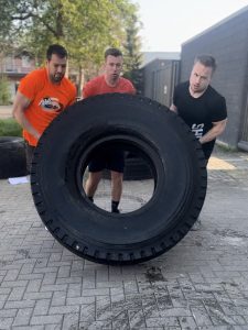 strongman training tyre flip power training